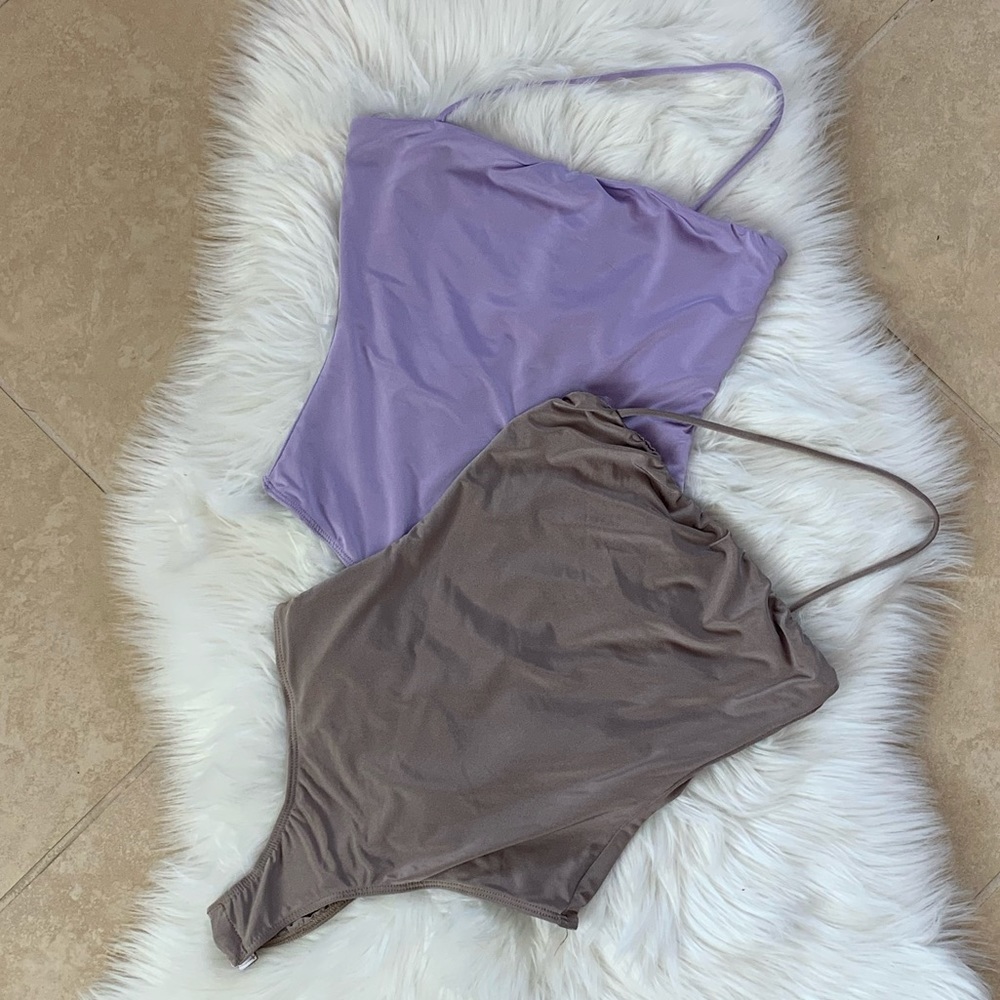 MIRIAM one Strap Bodysuit -light mud - Picture 4 of 4
